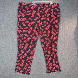 Rockwear AC DC 2007‎ Black Red Logo Pajama Pants Lounge Sleepwear 2X Large